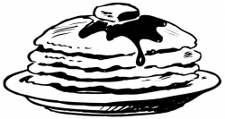 Free Pancake Clipart Black And White, Download Free Clip Art ...