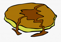Pancake Breakfast Food Brown Png Image - One Pancake Clipart ...