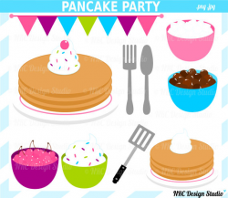 Art Breakfast Clip Art Pancake Party Clipart Breakfast ...