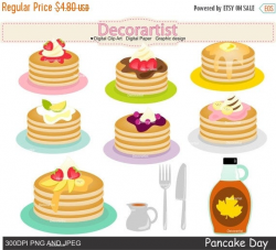 Pancake clipart, pancakes clipart, pancake party clipart, pancakes clipart,  INSTANT Download, Fruit