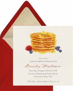 Pancake Breakfast Invitations | Greenvelope.com
