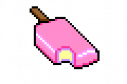 This is an ice lolly pixel art I made!!! I did however copy it from ...
