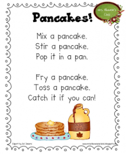Mrs. Albanese's Kindergarten Class: Yum! Pancake Tuesday ...