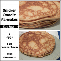 Egg Fast Recipe: Snicker Doodle Crepes/Pancakes - Homeschooling 6