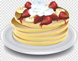 Ice cream Banana pancakes Strawberry , Plate with strawberry ...