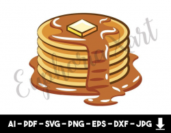 Pancake svg, pancake clipart, pancake graphic, pancake t ...