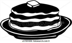 pancakes clipart black and white - Google Search ...