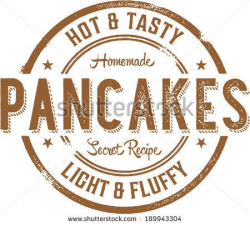 Vintage logo for pancakes | Breakfast Pancakes Vintage Style ...