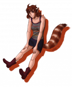 Red panda girl - colored | Clipart Panda - Free Clipart Images