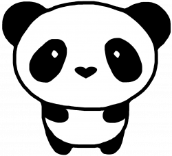 panda cute blackandwhite heart kawaii freetoedit...