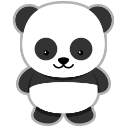 Cute panda head clipart - Clip Art Library