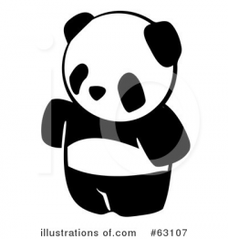 Panda Clipart #63107 - Illustration by Leo Blanchette