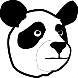 Panda Head Clip Art at Clker.com - vector clip art online, royalty ...