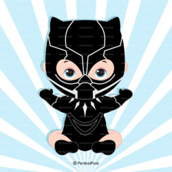 Baby Black Panther clipart, Black Panther clipart, Superhero baby boy  clipart, Super baby, Baby boys clipart