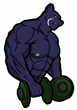 Workout Panther by WolfoxOkamichan -- Fur Affinity [dot] net