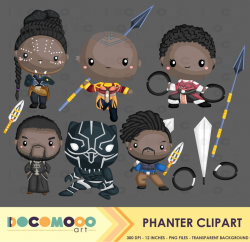 Panther Clipart, Superhero Clip Art, Hero Png, Black Panther Clipart,  Africa Clipart, Warrior Clipart, Digital Clipart, Cartoon Clipart