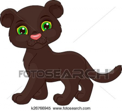 Panther Clipart cute baby 4 - 450 X 410 Free Clip Art stock ...