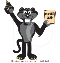 Panther School Mascot Clipart #1361807 - Illustration by ...