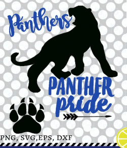 Panthers SVG, Panther Pride svg, Panther vector, Panthers ...
