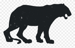 Panther Silhouette Clip Art - Tiger Silhouette Png ...