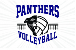 Panthers SVG, Volleyball SVG, Panthers Volleyball T-shirt Design,  Volleyball Mom Shirt, Cricut Cut Files, Silhouette Cut Files,Cutting Files