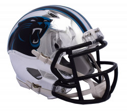 NFL Carolina Panthers Riddell Chrome Mini Speed Helmet – Just Sports
