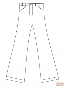 Pants coloring page | Free Printable Coloring Pages