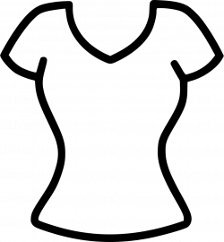 Fashion Cloth Womens Tshirt Top Tunic Svg Png Icon Free Download ...
