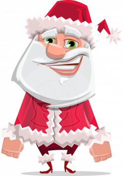 Vector Smiling Santa Character - Santa Jolly Bells | GraphicMama ...