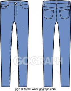 EPS Illustration - Skinny pants. Vector Clipart gg78369230 ...
