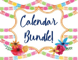 Papel Picado Calendar Bundle by Bartlett Designs | TpT