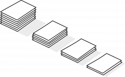 Clipart - piles of paper / piles de papier