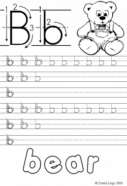 Collection of Free printable letter b worksheets for preschool ...