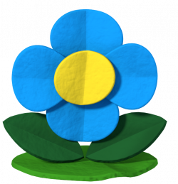Image - Paper Mario Color Splash Blue Flower.png | Nintendo | FANDOM ...
