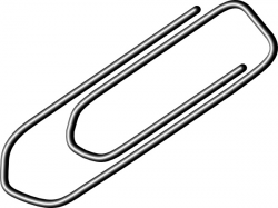 Paper Clip clip art Free vector in Open office drawing svg ( .svg ...