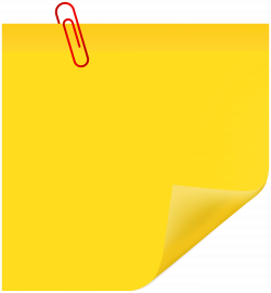 sticky note with paperclip png - Free PNG Images | TOPpng