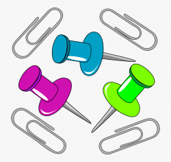 Paper Clip Stationery Drawing - Office Supplies Clipart Free ...