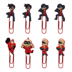 US $3.99 20% OFF|18Pcs The Incredibles Paper Clip Souvenir Book Decor  Bookmark Pencil Accessories Stationery Teacher Gift-in Bookmark from Office  & ...