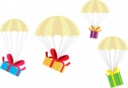 Christmas gift Christmas gift - Vector parachute gift box 1424*990 ...