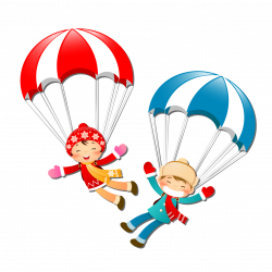 Cartoon Parachute - Parachute men and women 1181*1181 transprent Png ...