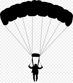Sky Background clipart - Parachute, Line, Silhouette ...