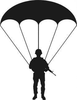 Clipart - Paratrooper Silhouette