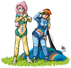1412007 - artist:theartrix, clothes, commission, duo, fluttershy ...