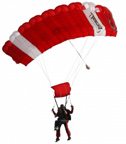 Red and White Parachute transparent PNG - StickPNG