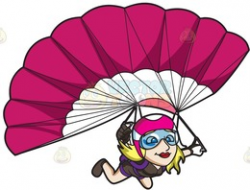 Download parachuting woman clipart Parachuting Parachute ...
