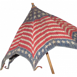 1900's Stars Stripes Parade Parasol Flag Patriotic Umbrella Free PI ...