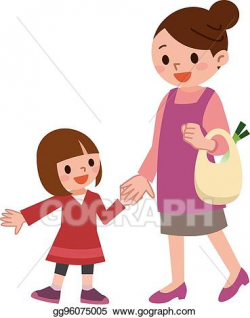 Vector Stock - Smile of the parent and child are holding ...