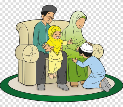Family Parent Muslim Islam, Family transparent background ...