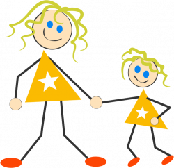 Gallery: Mom And Daughter Clip Art, - Drawings Art Gallery