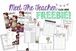 The Teacher Talk: Meet The Teacher packet! This pack is awesome ...